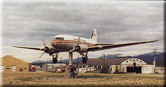 DC-3 wind tee at Whitehorse, Yukon Territory